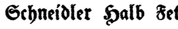 Schneidler Halb Fette font preview